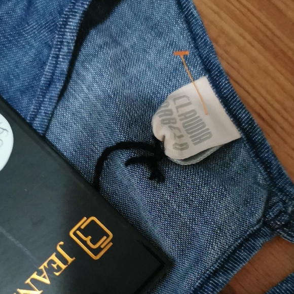 Claudia Rebelo Chic Long Sleeve Denim Dress - Picture 2 of 8